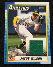 2025 Topps Jacob Wilson ROOKIE Relic Player-Worn RC 1990 Design 35th Anniversary