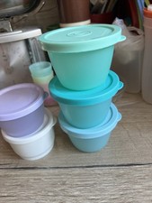 5 Tupperware D96 UNO türkis 140 ml Dose - SELTEN BENUTZT - Kunterbunt
