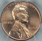1958-D Lincoln Wheat Cent — photo from another recent sale