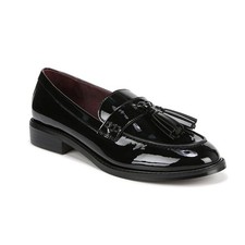 New Franco Sarto Women's Carolyn Low Profile Tassel Loafers Black 6M