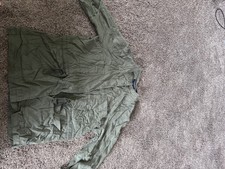 Sanctuary Army Green Light Weight Button Up Jacket Size Large