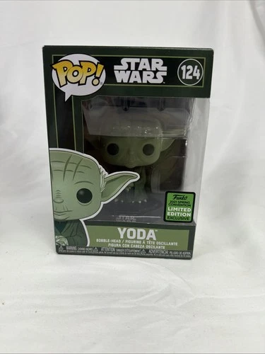 Funko Pop Star Wars #124 Yoda Figure 2021 Spring Convention Exclusive