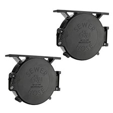 RV Super Tube Replacement Hatch Door  Bracket 6  x 6  x 2   Durable Plastic