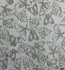 Frosted Effect Moths Soft Plush Throw Blanket 5' x 6 ft - The Big One -New