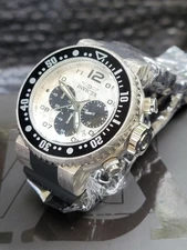 Invicta - Pro Diver "Crew" -52mm Steel Watch- Laser-etched Geometric Dial/Case