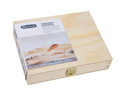 Schmincke - HORADAM  AQUARELL, Super-Granulation Set Desert, 5 x 15 ml tube