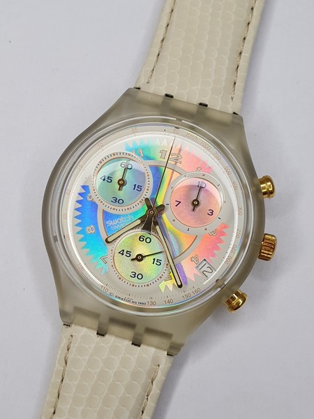 Swatch Chrono Whipped Cream SCK400 - funktioniert - 37mm