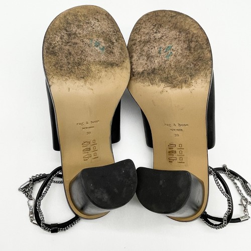 Rag & Bone Womens Nella Size 39 Chain Ankle Strap Edgy Chic Urban Versatile - Picture 9 of 12