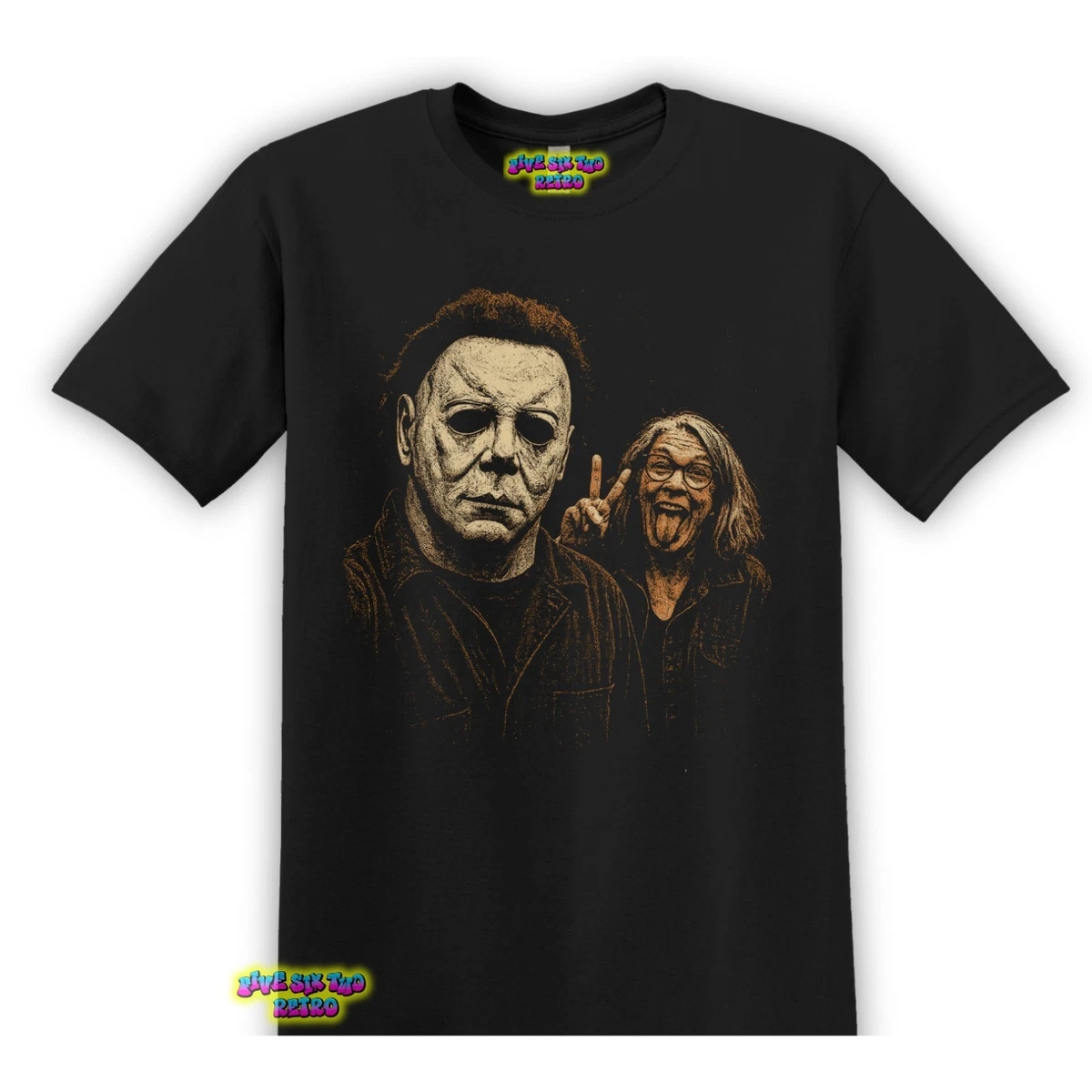 T-shirt Halloween II – Michael Myers – Film – Grand Homme – Manches Courtes – Noir