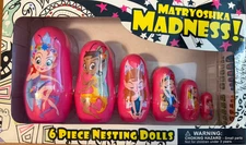 Matryoshka Nesting Dolls 6 Piece Pink Plastic Dolls Brand New Age 3+