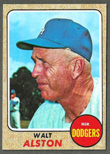 1968 Topps #472 Walt Alston Los Angeles Dodgers Manager