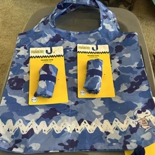 Peanuts Bag Tote Foldable Reusable Storage   Shopping Bag 22”x17” Snoopy -3 Bags