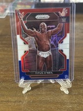 2022 Panini Prizm WWE - Titus O'Neil #183 Red White & Blue Prizm