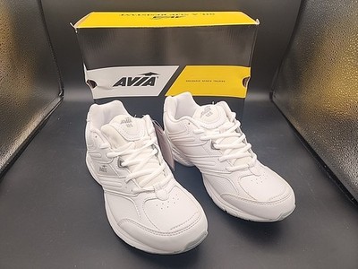 AVIA A325WWSY Women's White Work/Walking Shoes - Oil & Slip Resistant Sz 9.5 Med