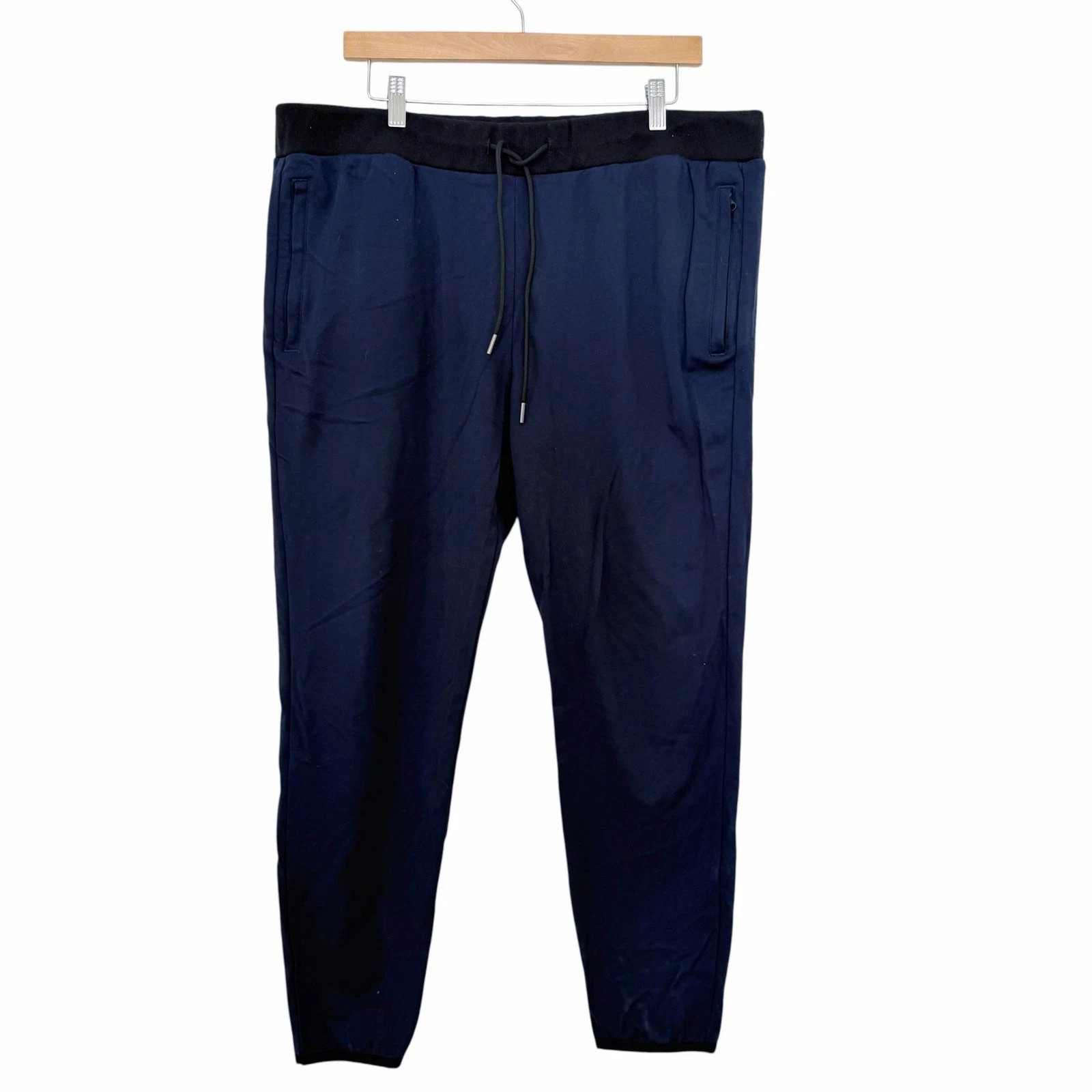 Theory Navy Blue Black Demir SW Joggers Sz XXL
