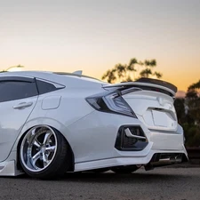 Clear White LED Tail Lights for Honda Civic Sedan 10th Gen 2016-2021 Rear Lights