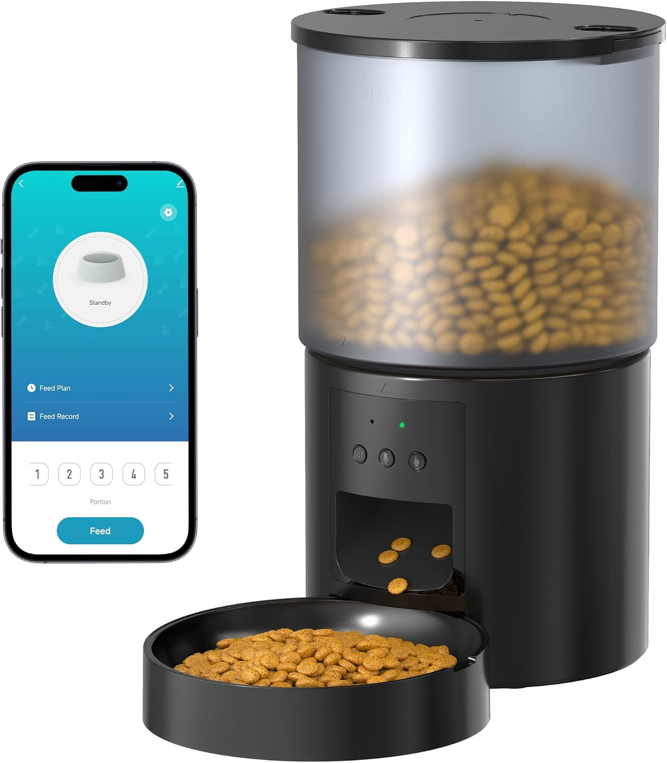 Distributore Cibo Gatti Wifi: Dosatore Automatico Crocchette Intelligente