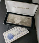 1996 Proof 4oz Silver Bar Fashioned after a $100 Franklin Note
