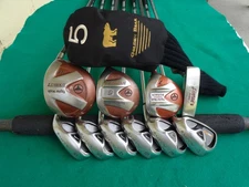 TaylorMade Burner Acuity Irons Driver Woods Complete Golf Club Set Mens RH