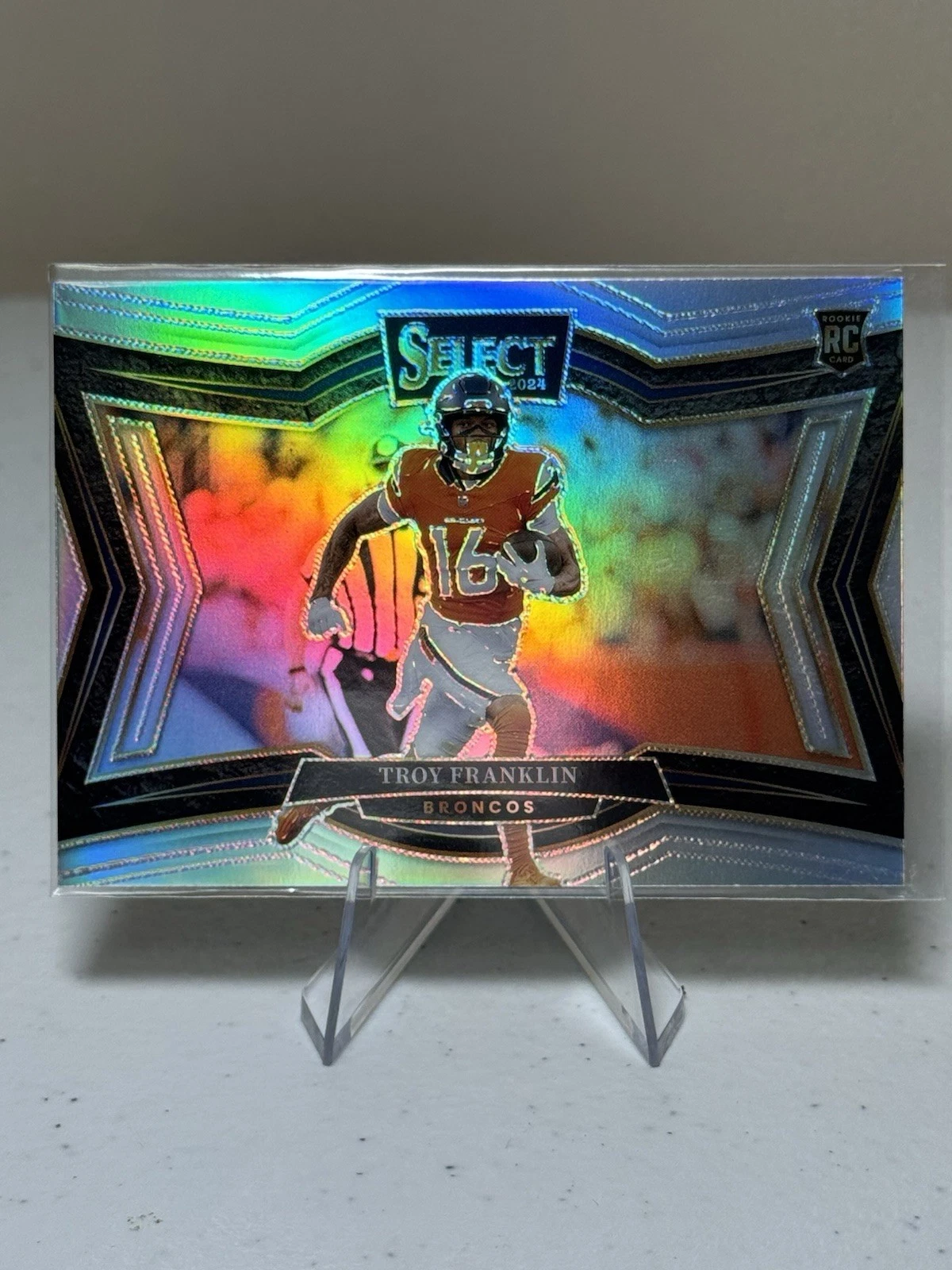 2024 Select #498 Field Level Silver Prizm Troy Franklin Rookie RC Broncos