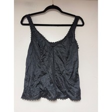 Black Lace Trim Camisole Top fairycore grunge whimsigoth
