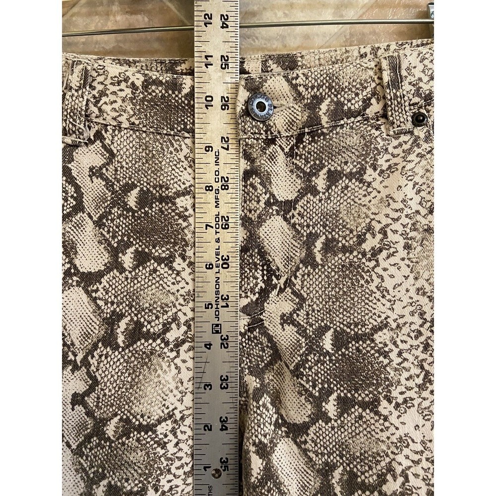 Chico's Women's Size 10 Gray Python Print High-Ri… - image 11
