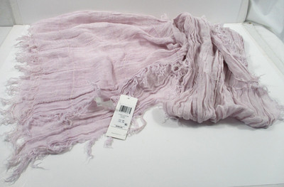 -NWT Eileen Fisher LFRST Scarf Pastel Lilac Linen 21'' Wide x 82'' Long