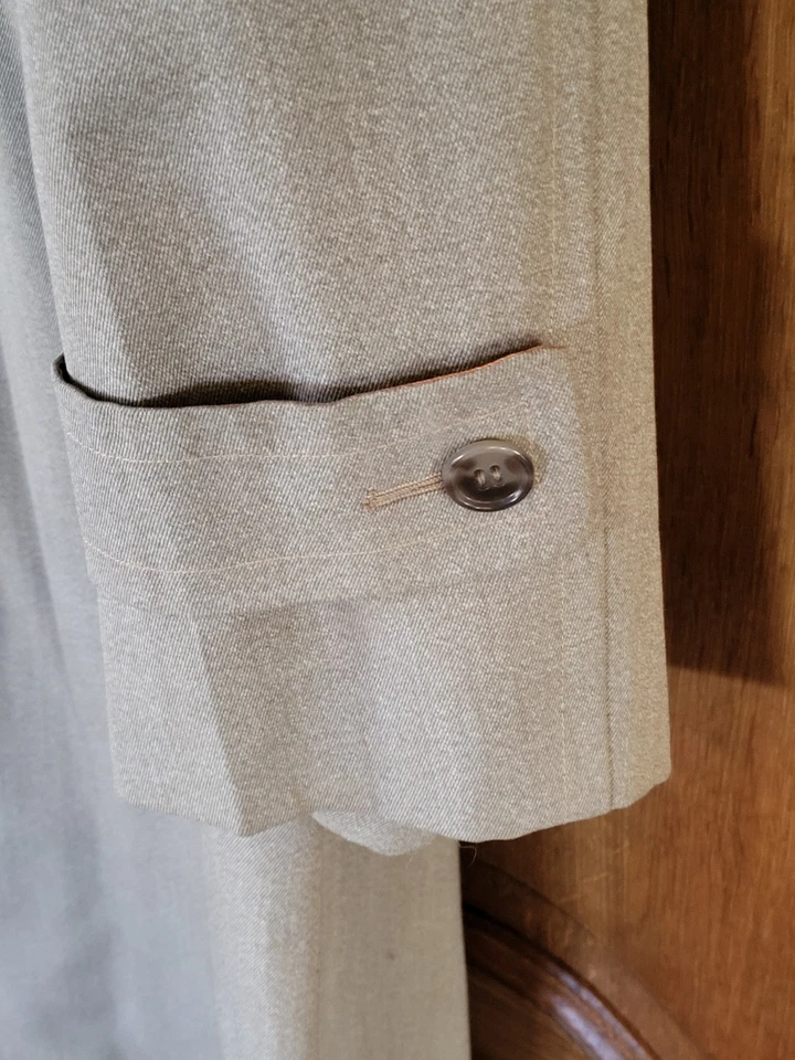 Abrigo Dundee Vintage Años 50 Dura-Twill Gaberdine Talla 44 Foto 3 de 4