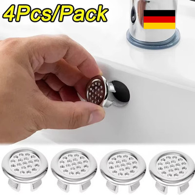 Waschbecken Überlaufblende Überlauf Abdeckung Kappe Überlauf Ring Chrome Bad Neu