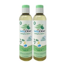 2 Pack - Baby Dove Caring by Nature Hypoallergenic Baby Oil, 8oz
