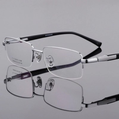 Business Reading Glasses Men Readers Titanium Retro Ultralight Eyeglass frames