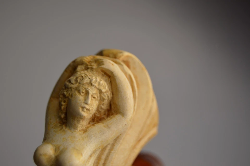 Pipa de mujer desnuda de espuma de mar de colección MLC estuche original coleccionable para fumar tabaco Foto 3 de 4