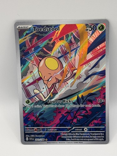 Toedscool Holo Illustration Rare SV01: Scarlet & Violet Base Set 201/198 NM
