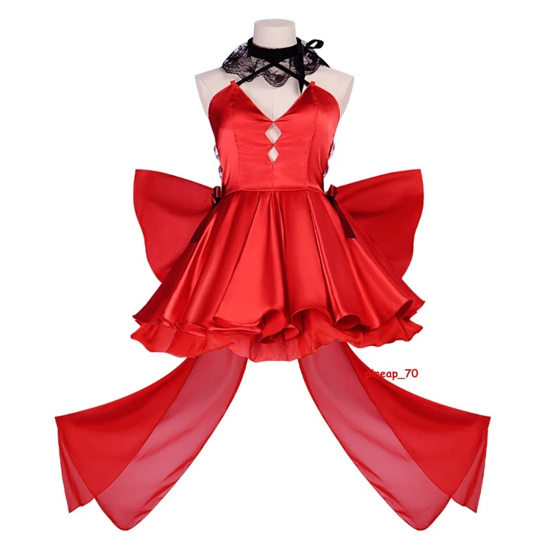 Anime Asuka Langley Soryu Cosplay Costume Suit Skirt Halloween Polyester Gifts - Image 4 of 4