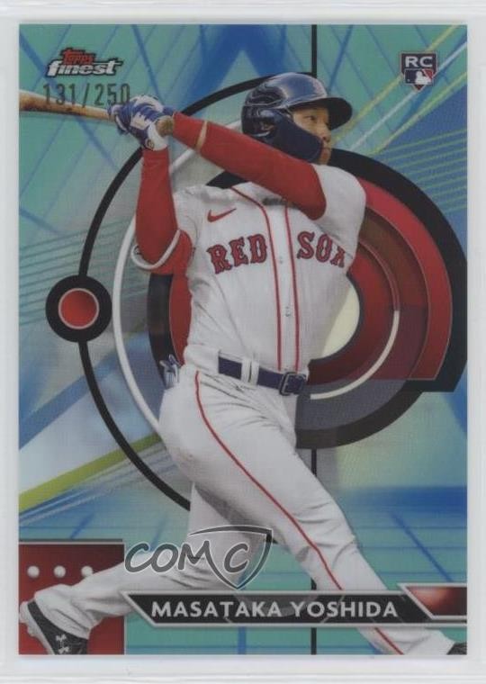 2023 Topps Finest Blue/Aqua Vapor Refractor 131/250 Masataka Yoshida #76 0j8f