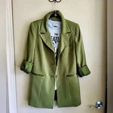 Vintage Night Studio New York Blazer – Olive Green