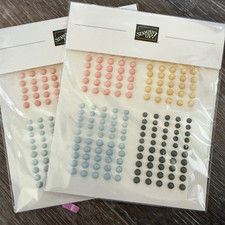 Lot 2 New Packs MUTED Dots Embellishments