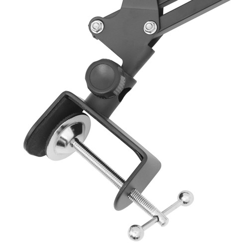 1pc Tabletop Metal Cantilever Folding Telescopic Lazy Tablet Bracket (Black) - 第 9/12 張圖片