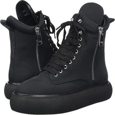 DKNY Womens Aken Sneaker Boot Designer High-Top - Black - Size 9 NEW IN BOX 