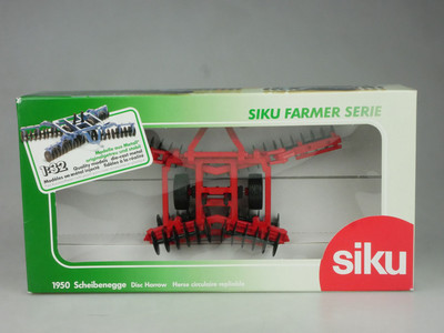 Siku Farmer 1/32 1950 Scheibenegge Disc Harrow Box 130117