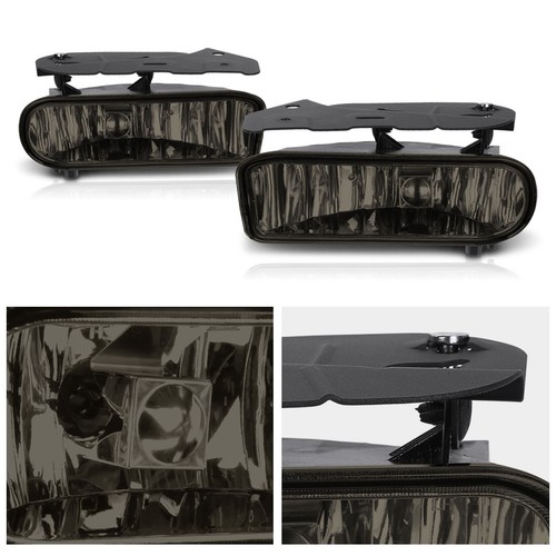 Smoked Lens Front Bumper Fog Light Foglamps w/Switch for 02-06 Cadillac Escalade - Picture 2 of 5