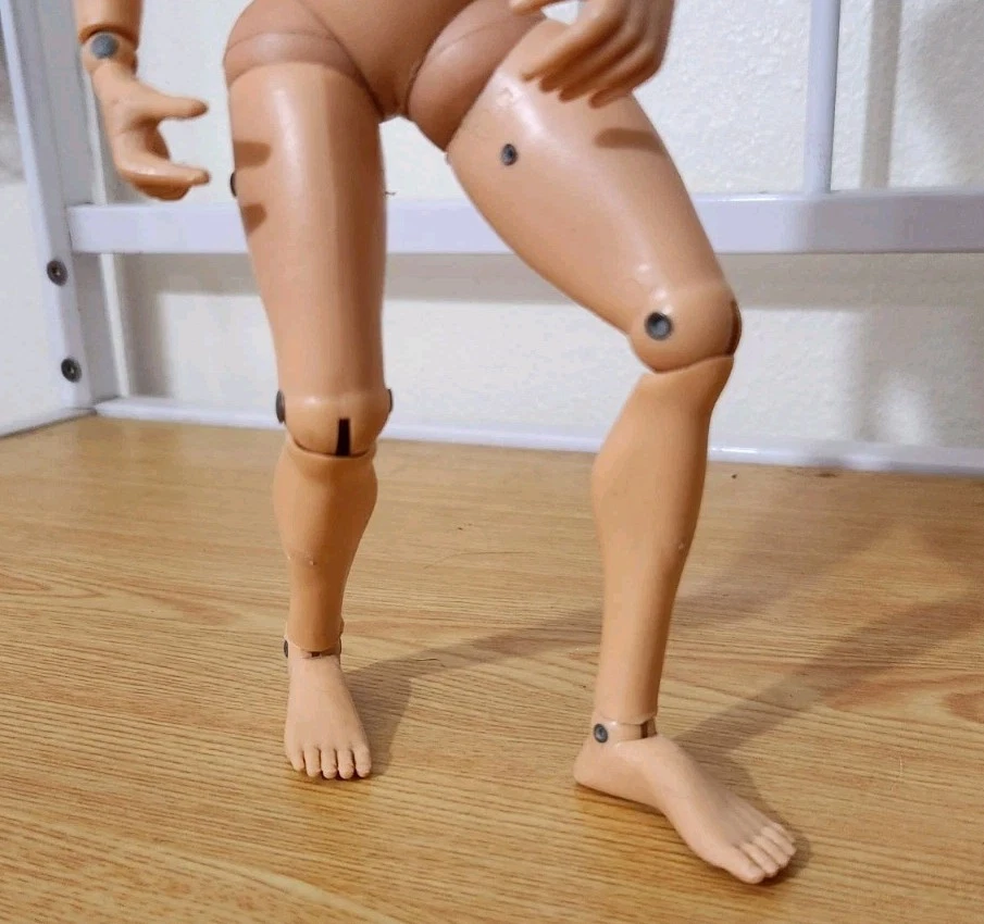 HASBRO GI JOE 12» ФИГУРКА ФЛОКИРОВАННЫЕ ВОЛОСЫ ГОЛУБЫЕ ГЛАЗА СОЧЛЕНЕННЫЙ ВИНТАЖНЫЙ 1964 - Изображение 3 из 4