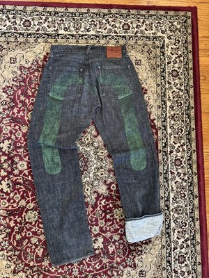 Evisu No 2 Lot 2000 Green Daicock Denim Selvedge | eBay