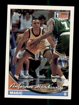 1993-94 TOPPS BASKETBALL #334 ANFERNEE HARDAWAY ROOKIE RC ORLANDO MAGIC
