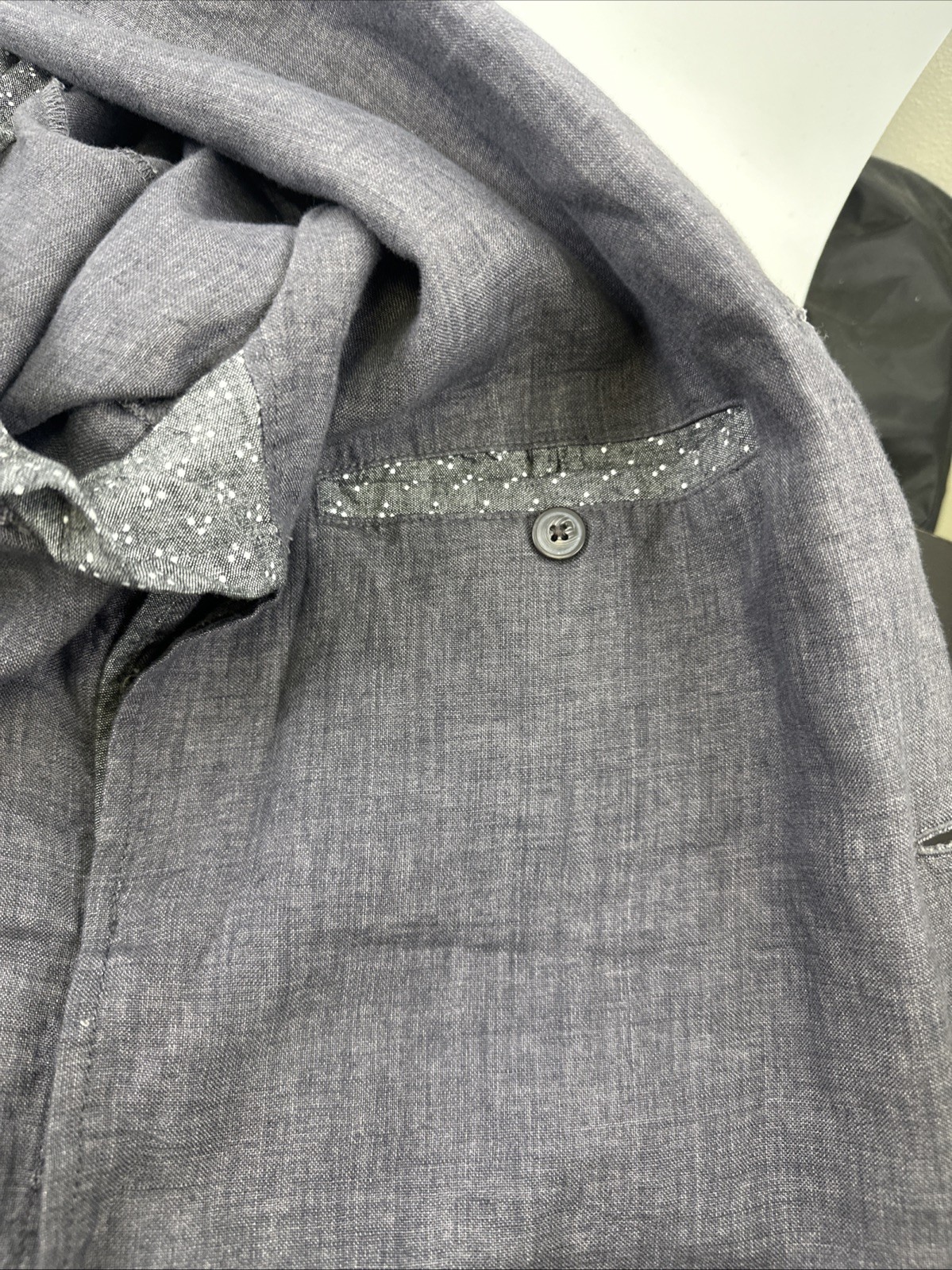 Grayers Gray Linen Blazer Jacket Lightweight 3 Bu… - image 12