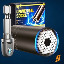 Universal Socket Tools, Gifts for Men Husband Dad Handyman Boyfriend, Blue