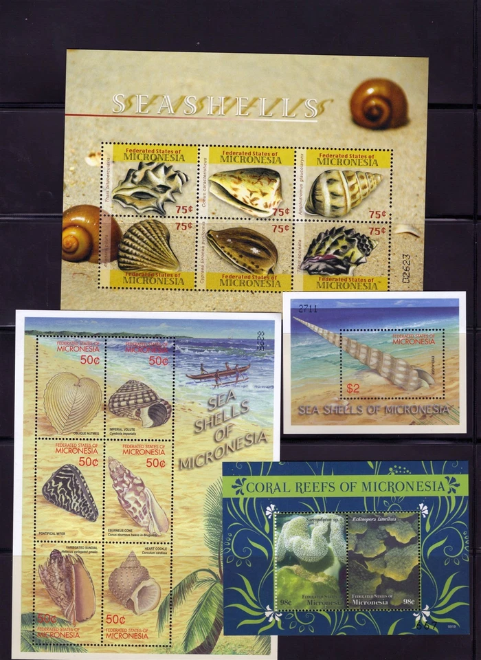Micronesia Marine Life, Seashells, Sea Turtles MNH Collection ZAYIX 0825L1695 - Image 4 of 4
