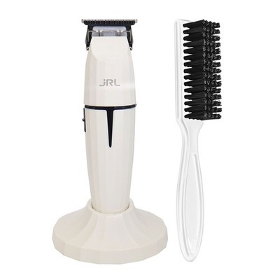JRL GHOST ProCordless Hair Trimmer - White (Dual Voltage) 2020T-B-W + Fade Brush
