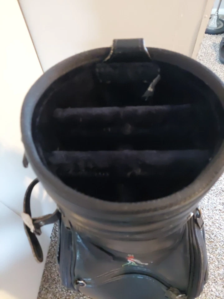 Сумка для гольфкара Callaway Big Bertha кожаная с мягким ремешком черная винтажная - Изображение 2 из 4