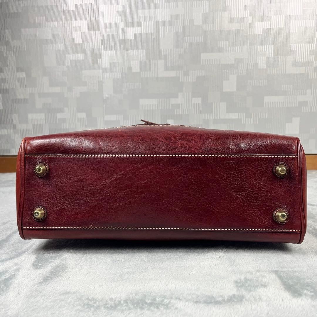 Coach Patchwork Suede Leather Mini Boston Bag Red… - image 14